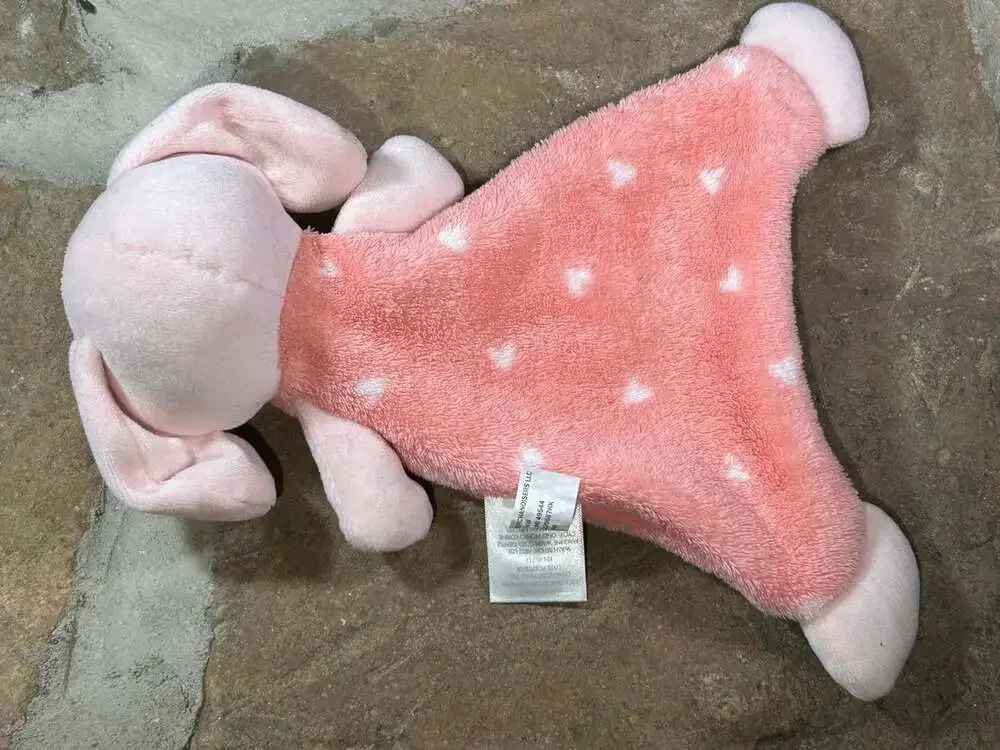 Lullaby Lane pink with dots lovey Bunny